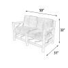 Fur Teak Lodge Settee