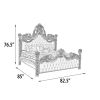 Platina Grand Carved King Bed