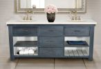 Charcoal with High Light Double Vanity 72''