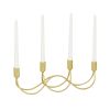 CosmoLiving by Cosmopolitan 4 Holder Gold Metal Candelabra