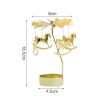 Creative Metal Candle Holder Spinning Carousel,Standing Lamp Rack